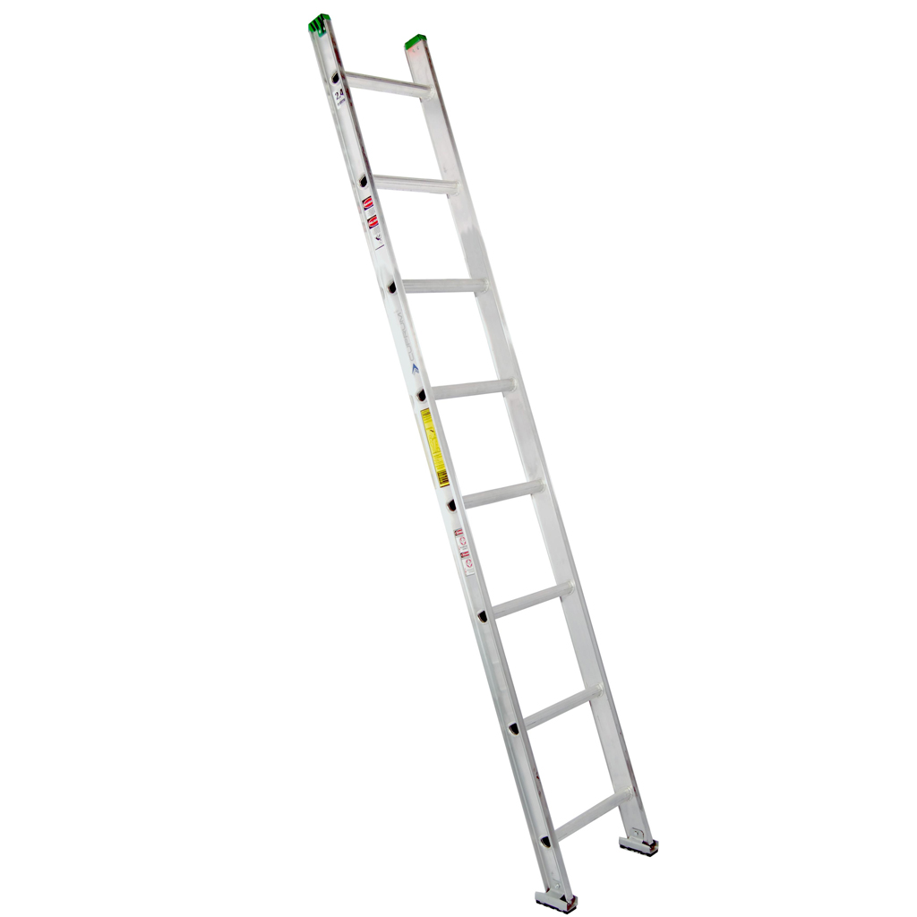 ESCALERA ALUMINIO RECTA SIMPLE 2.44 MTS. 8 PELDAÑOS – TecnoPlus