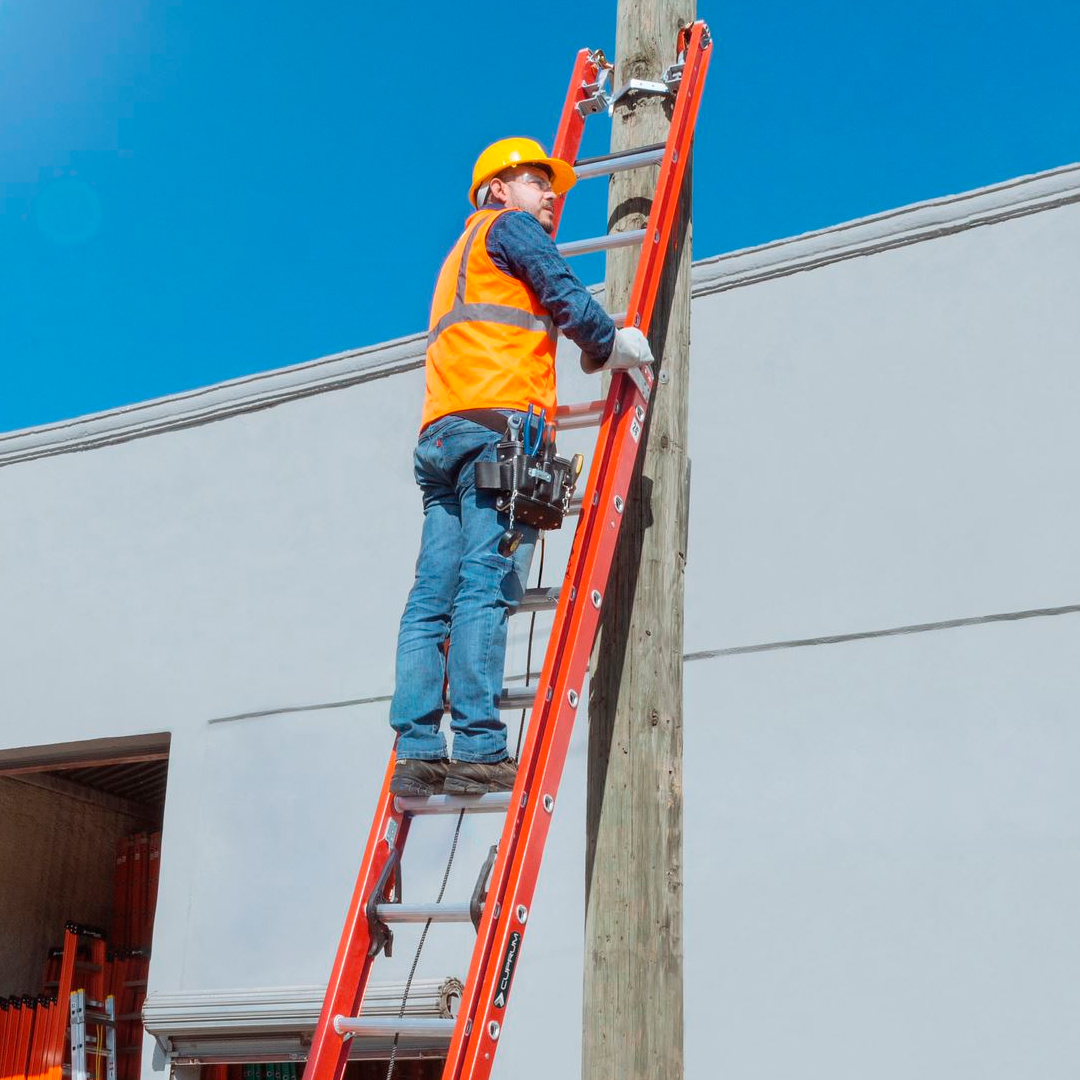 ESCALERA TELESCOPICA (EXTENSIÓN) DE ALUMINIO 10.67 METROS Y 40 PELDAÑOS -  ESCALERAS CUPRUM