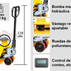 Transpaleta Manual 2500 Kilos - TECHNOPLUS