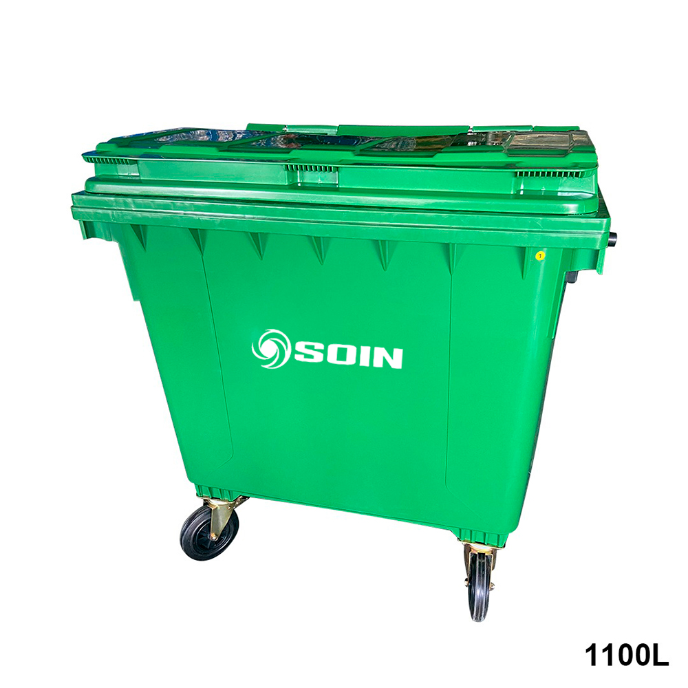 TQ Contenedor 800/1100L - Container verde de basura