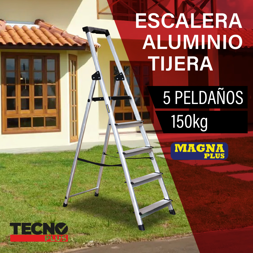 Escalera de aluminio de 3 peldaños – Do it Center